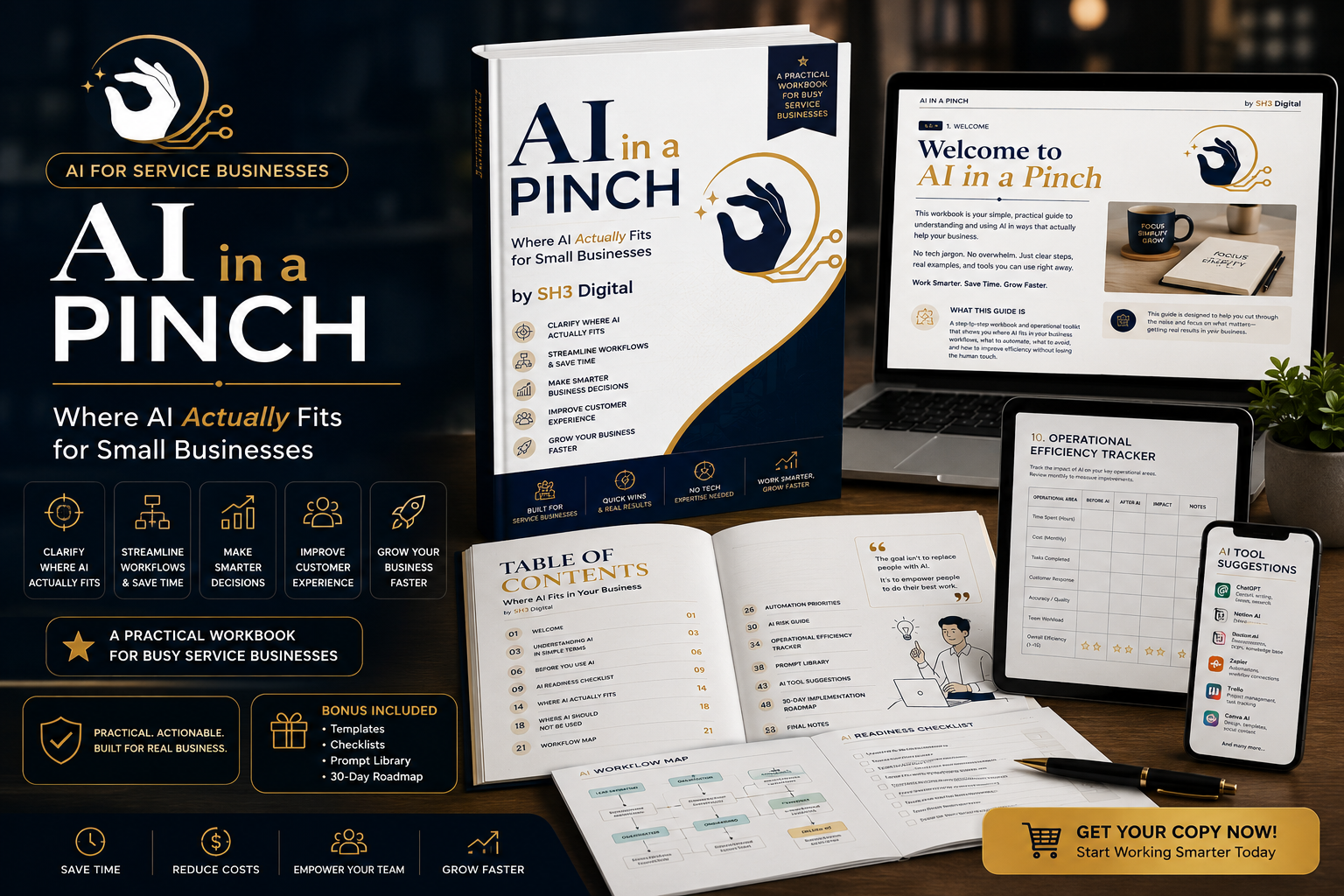 AI in a Pinch workbook mockup